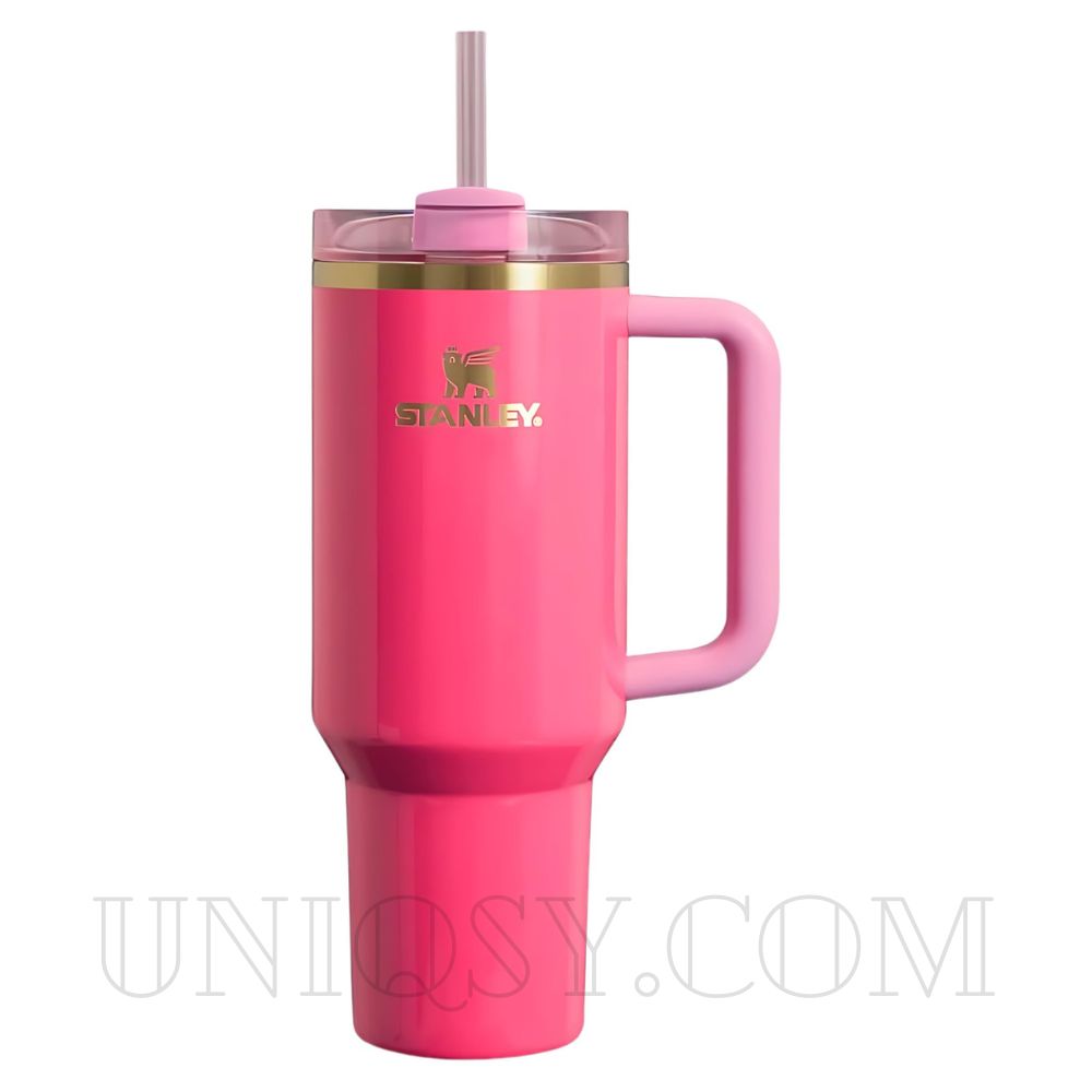 Pink Stanley 40 OZ Quencher Tumbler Cup