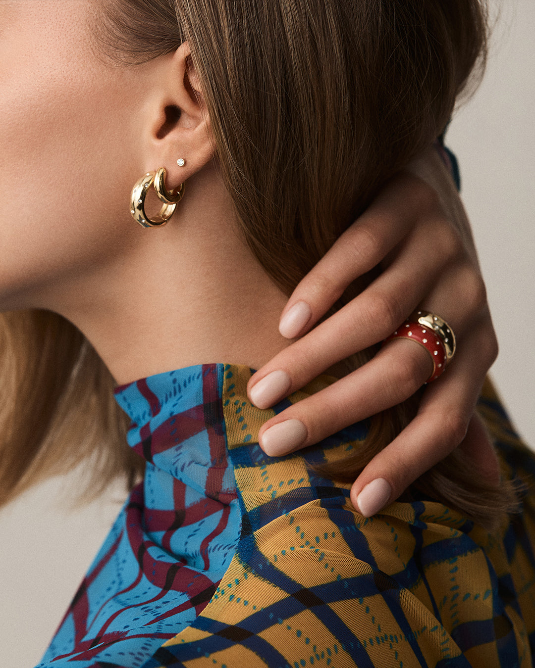 Noel Shimmer Hoops
