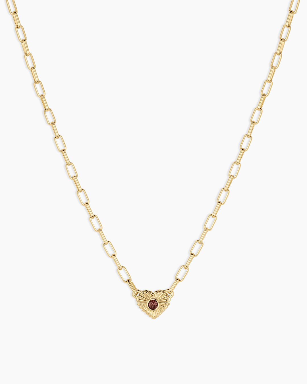 Birthstone Heart Necklace