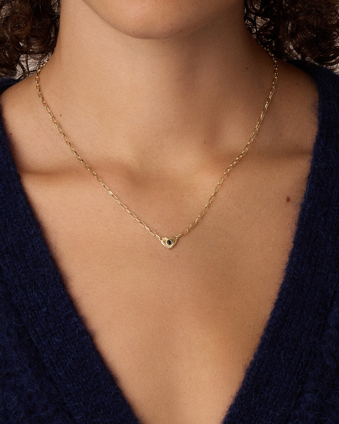Birthstone Heart Necklace