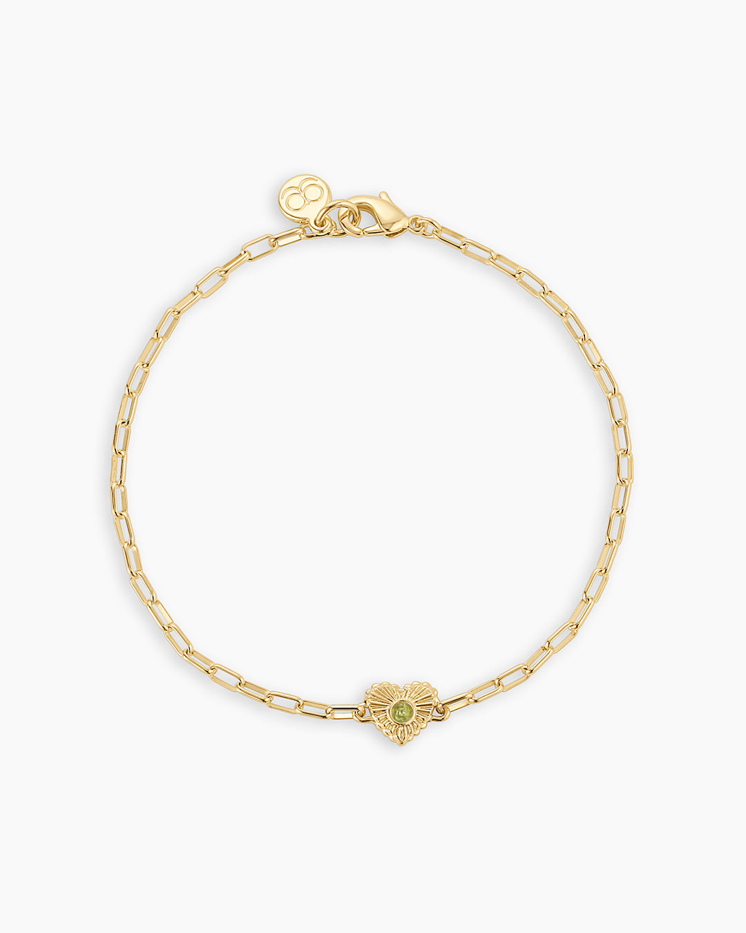 Birthstone Heart Bracelet