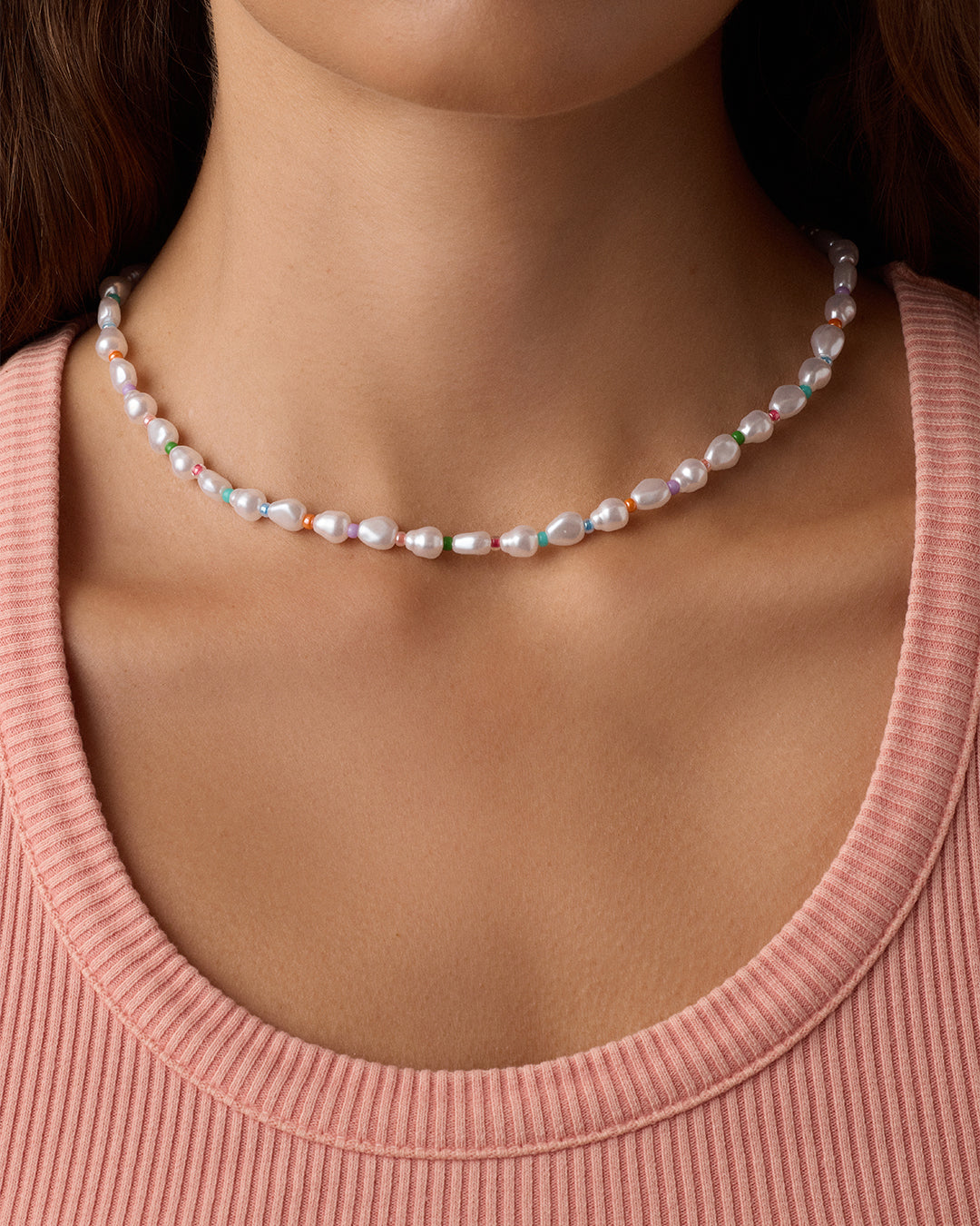 Pearl Rainbow Cove Necklace
