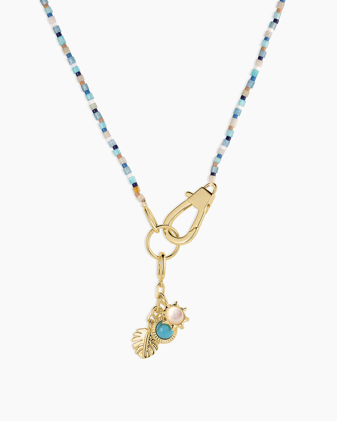 Beach Cluster Charm Necklace
