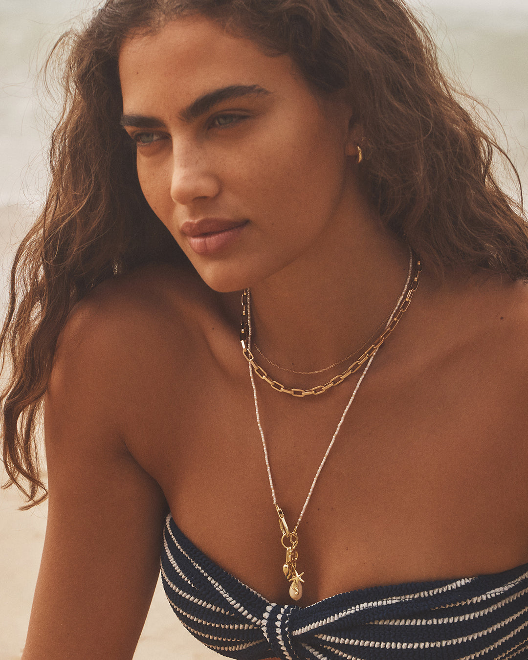 Ocean Cluster Charm Necklace