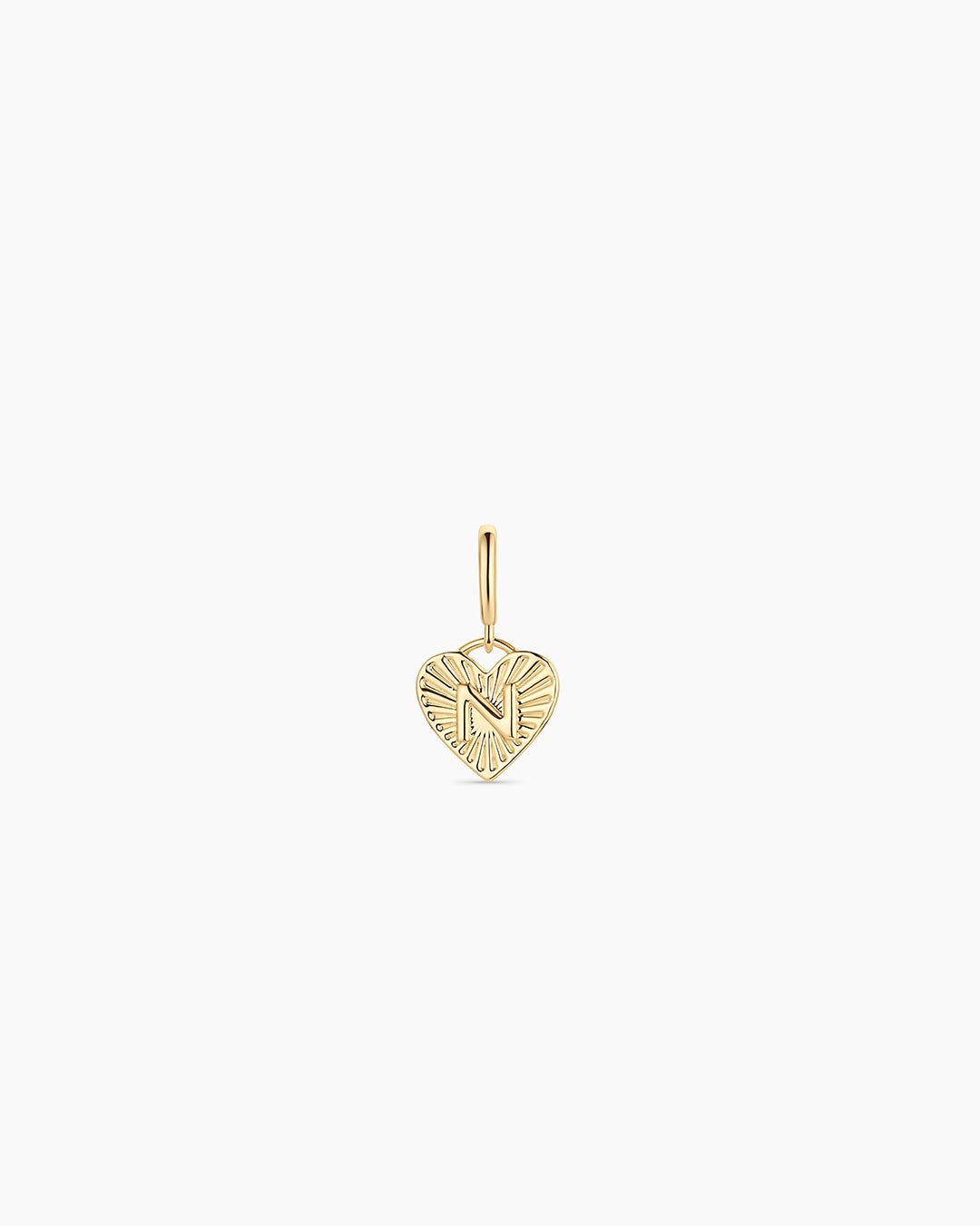Vintage Heart Alphabet Parker Charm