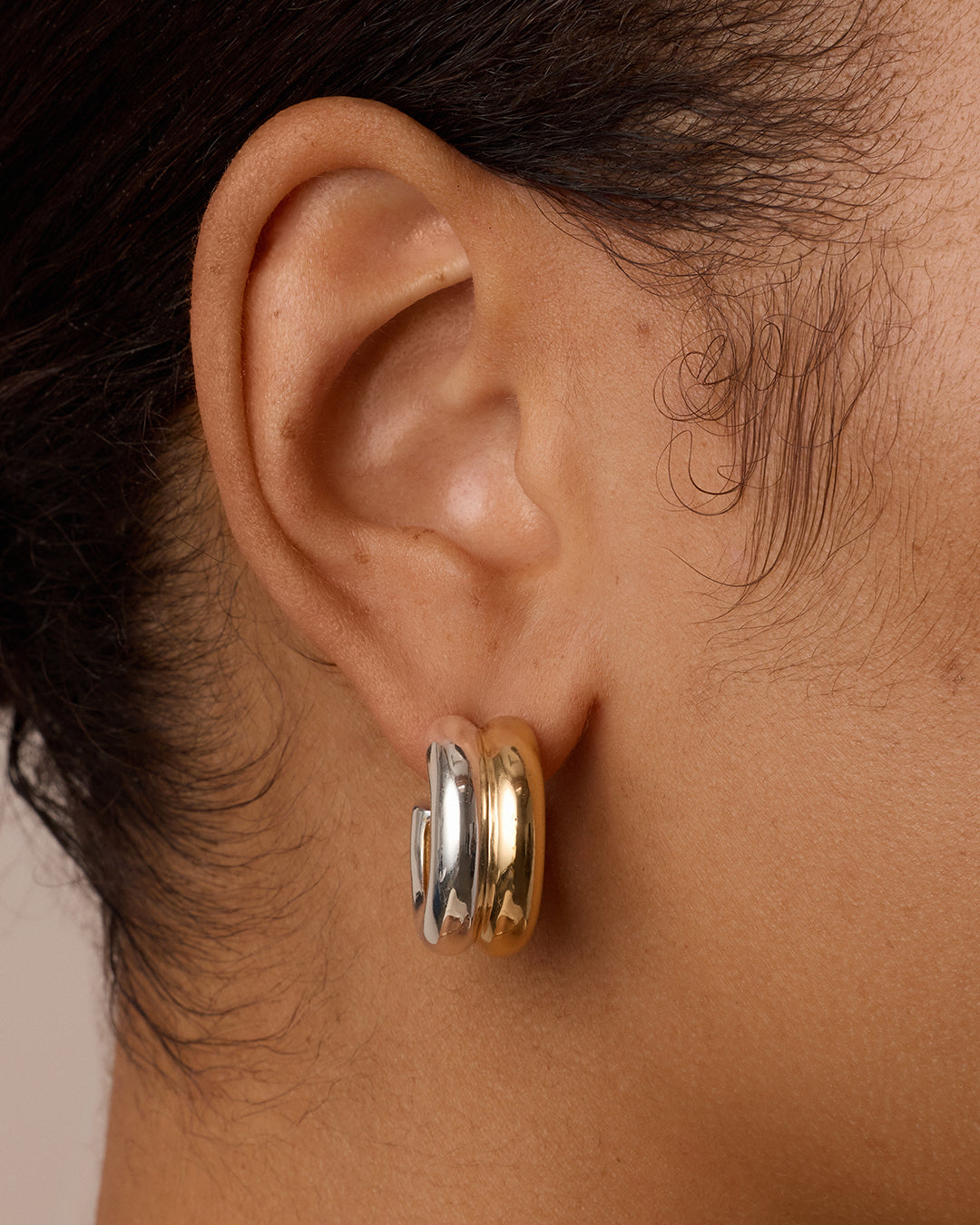 Lou Mixed Stacked Hoops