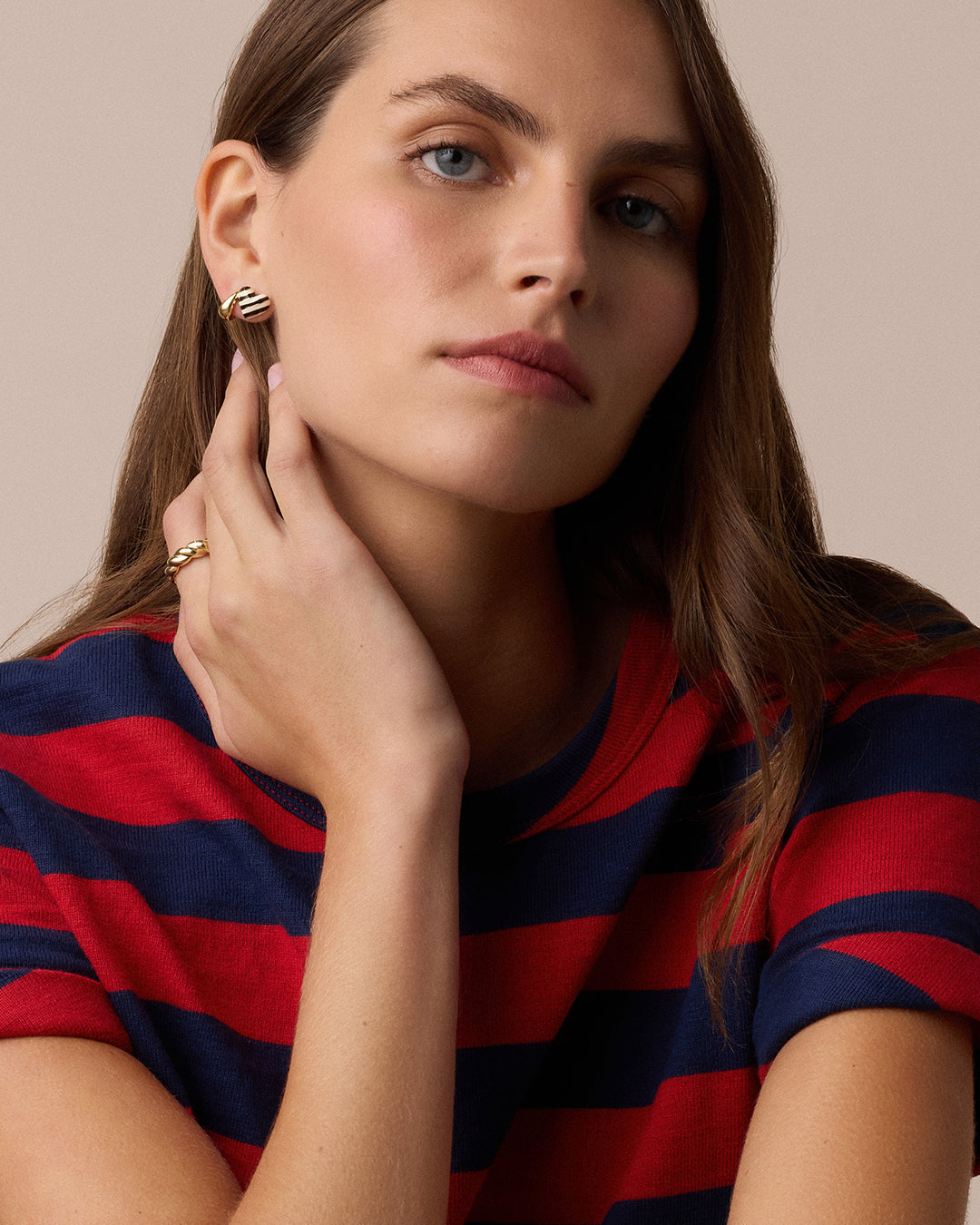 Campbell Enamel Heart Studs