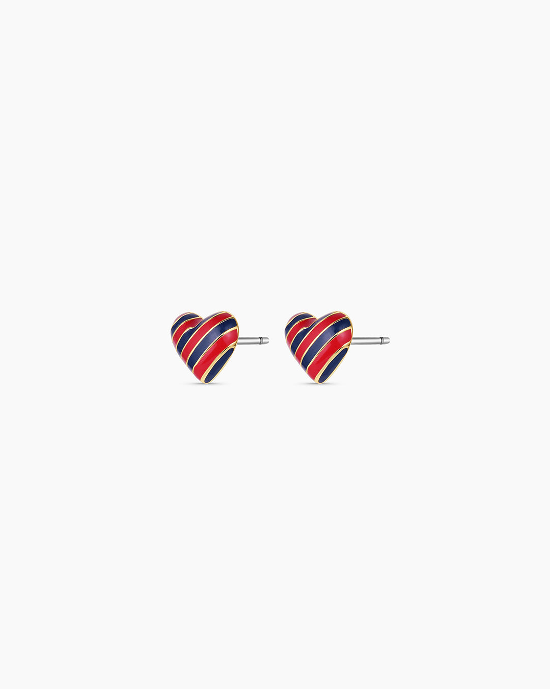Campbell Enamel Heart Studs