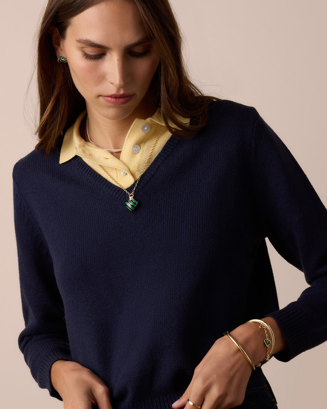 Campbell Enamel Heart Pendant Necklace