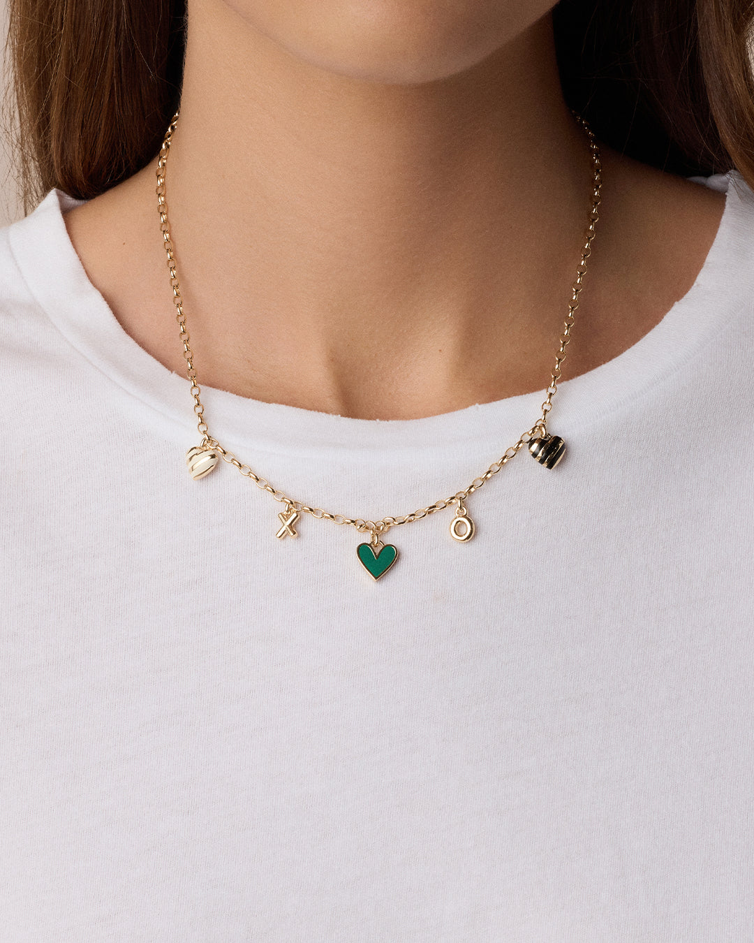 Campbell Heart Charm Necklace