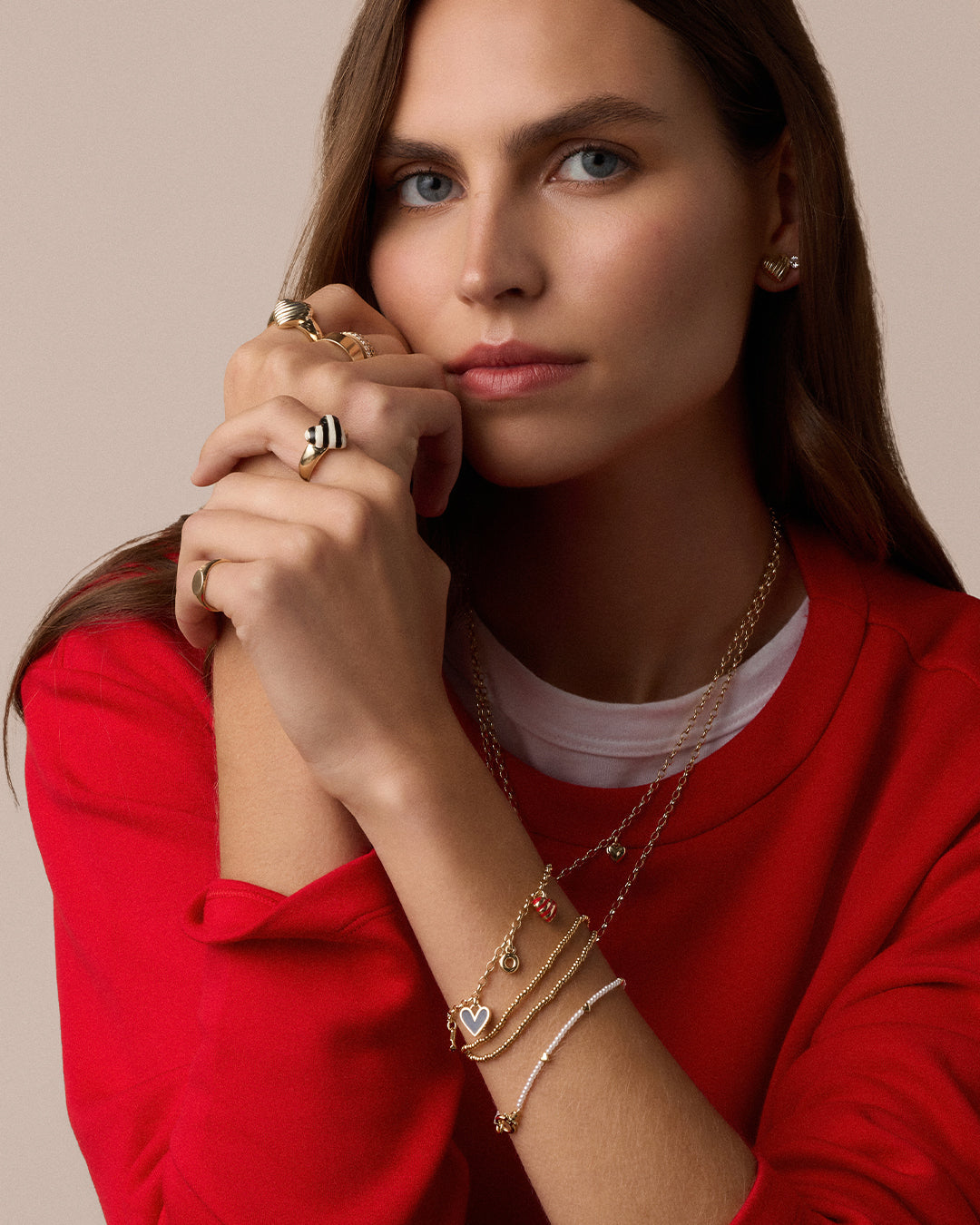 Campbell Heart Charm Bracelet