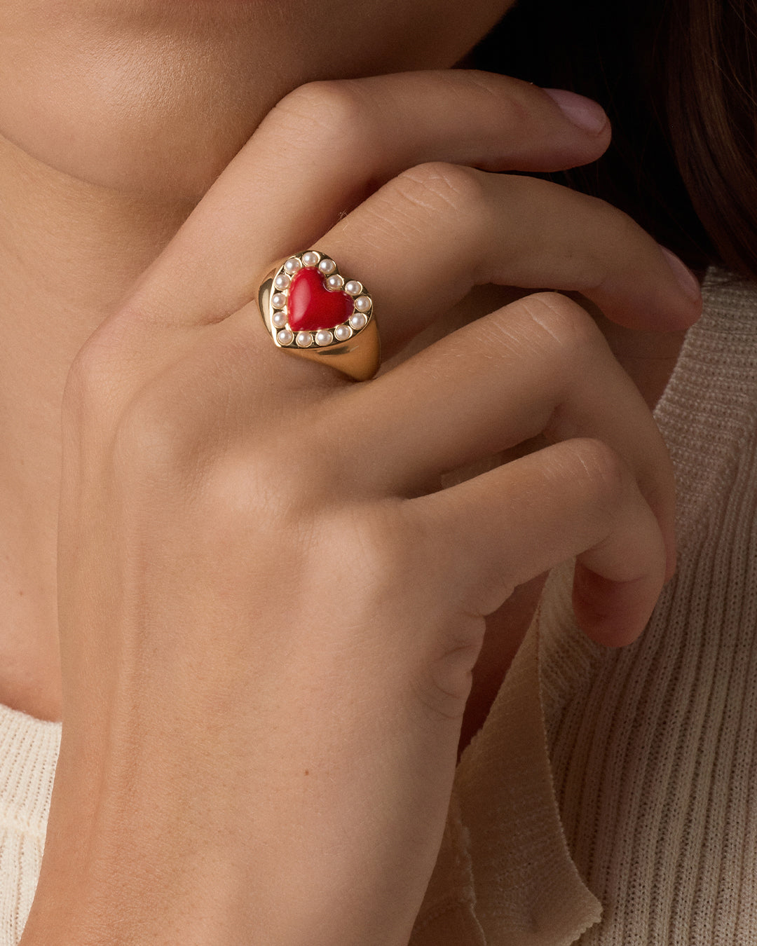 Love Pearl Ring