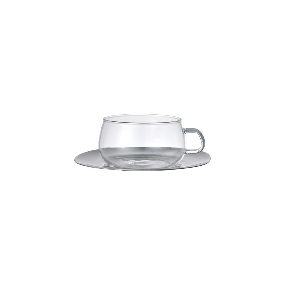 UNITEA cup & saucer 230ml / 8oz stainless steel