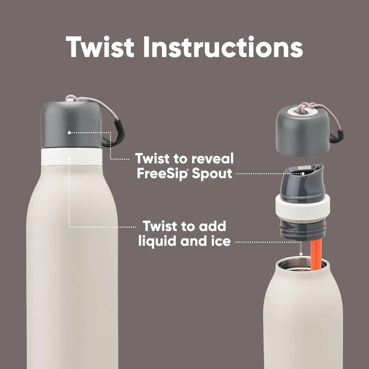Owala Freesip Twist Bottle 18oz - Neo Sage